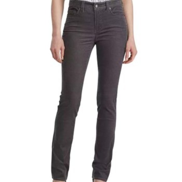 NWOT LAUREN Ralph Lauren Gray Premier Corduroy Straight Leg Pants  – Size 8 - Picture 1 of 8